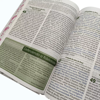 BÍBLIA DA MULHER DE DEUS ARC | HARPA | LETRA GRANDE | CAPA DURA BEIJA FLOR