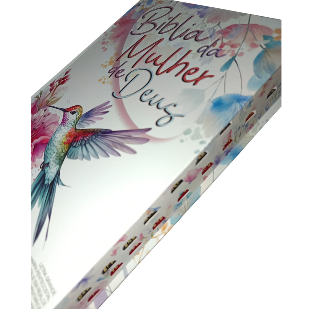 BÍBLIA DA MULHER DE DEUS ARC | HARPA | LETRA GRANDE | CAPA DURA BEIJA FLOR
