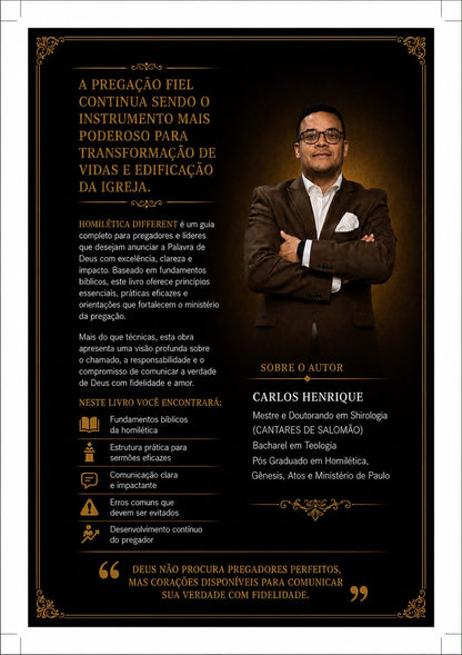 HOMILÉTICA DIFFERENT - CARLOS HENRIQUE