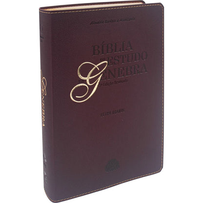 Geneva Study Bible - 3rd Edition - ARC LG - Brown