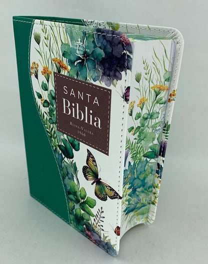 BÍBLIA RVR60 DE BOLSO, CAPA DE COURO, EDIÇÃO RENOVAÇÃO VERDE