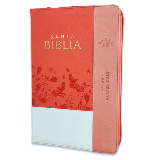 BÍBLIA RVR 1960 MANUAL: ELEGÂNCIA CORAL E PRATICIDADE TOTAL