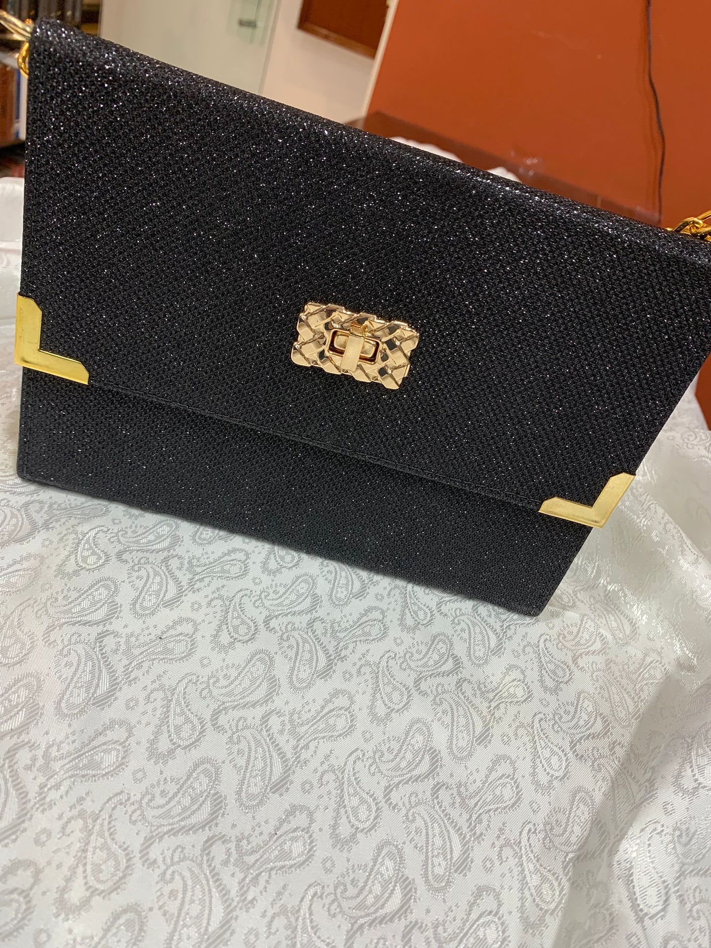 BIBLIA RC BOLSA COM ALÇA PRETA BRILHANTE
