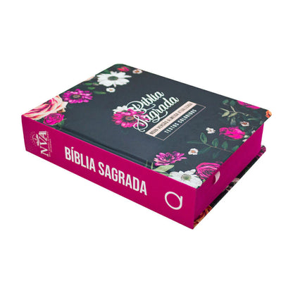 BIBLIA NVA FLORAL PINK