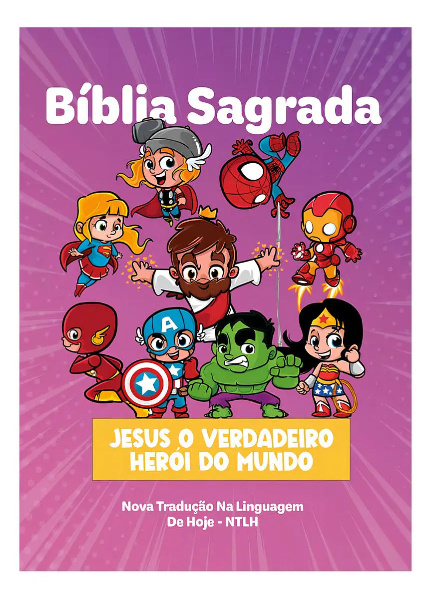 Holy Bible Jesus the true Hero of the purple world
