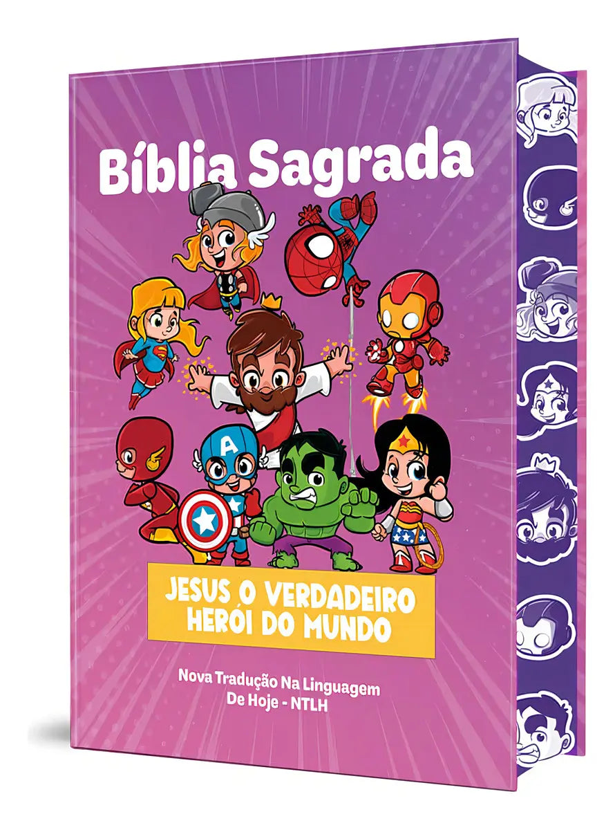 Holy Bible Jesus the true Hero of the purple world