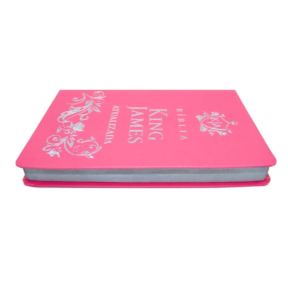 Updated King James Bible, luxury cover - pink