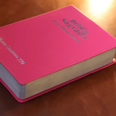 BIBLIA SAGRADA ARC LETRA HIPER GIGANTE CAPA LUXO PINK