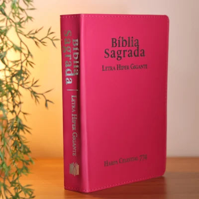 BIBLIA SAGRADA ARC LETRA HIPER GIGANTE CAPA LUXO PINK