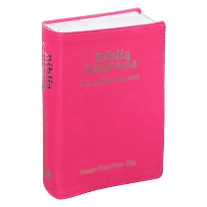 BIBLIA SAGRADA ARC LETRA HIPER GIGANTE CAPA LUXO PINK