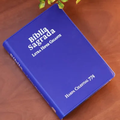 BIBLIA SAGRADA ARC LETRA HIPER GIGANTE CAPA LUXO AZUL
