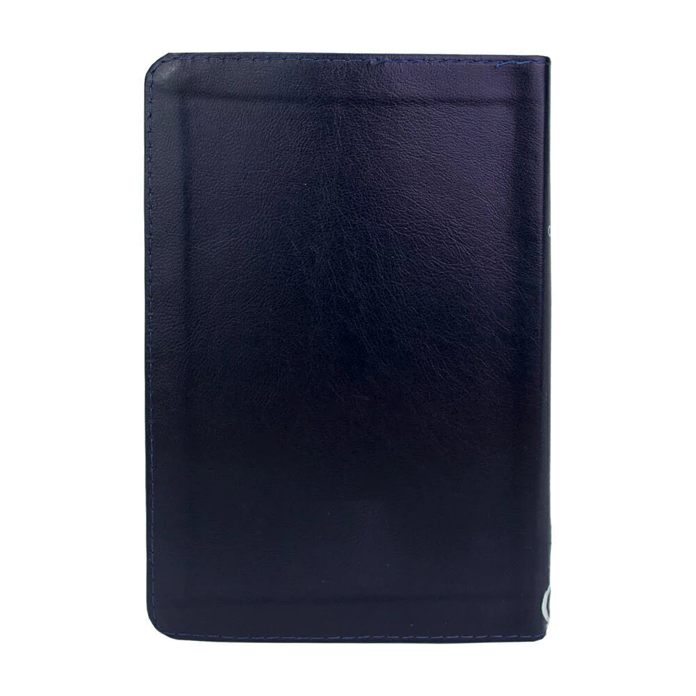 BIBLIA SAGRADA SLIM COM HARPA FECHO AZUL