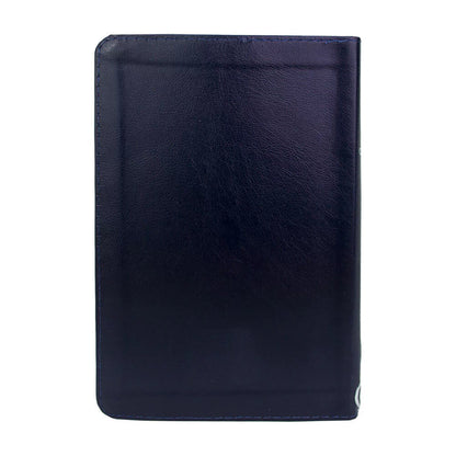 BIBLIA SAGRADA SLIM COM HARPA FECHO AZUL