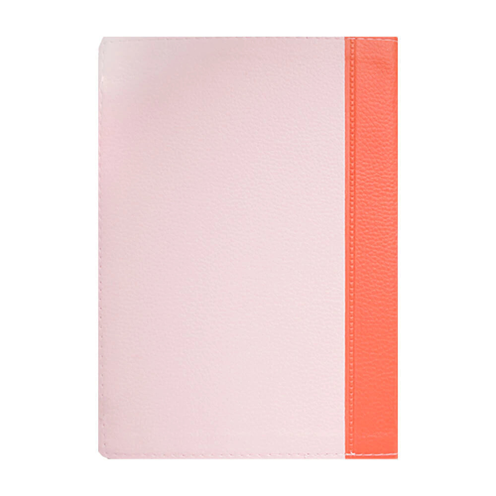 BÍBLIA ARC LETRA JUMBO COM HARPA AVIVADA E CORINHOS - CAPA LARANJA E ROSA