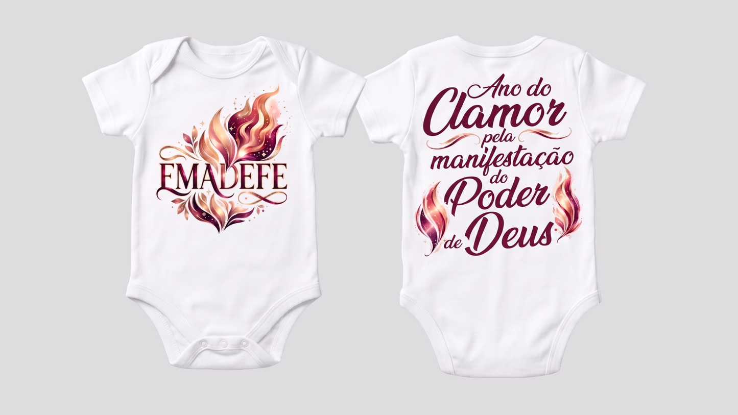 T-SHIRT E BODY OFICIAL EMADEFE 2026 – VERSÃO KIDS 1.º LOTE