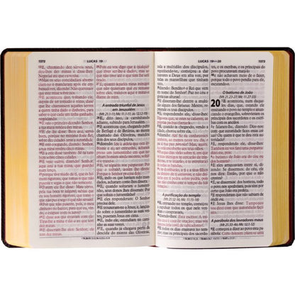 Bíblia Grande Harpa Cristã Popular Letra Gigante Floral Preta (CPAD)