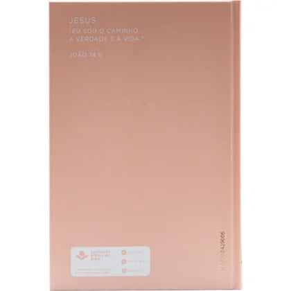 BÍBLIA SAGRADA NTLH CAPA DURA ROSE TAN