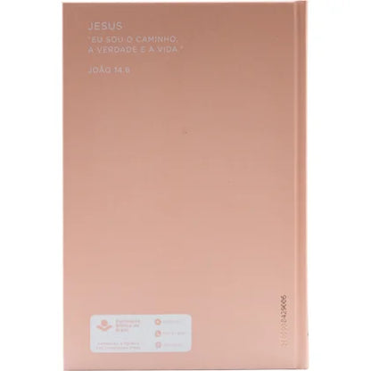BÍBLIA SAGRADA NTLH CAPA DURA ROSE TAN