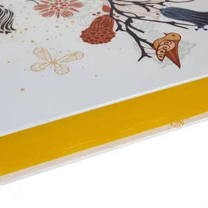 BÍBLIA SAGRADA ARC - CAPA DURA ILUSTRADA - FLORES BEIRA LARANJA - MULHER VIRTUOSA SLIM
