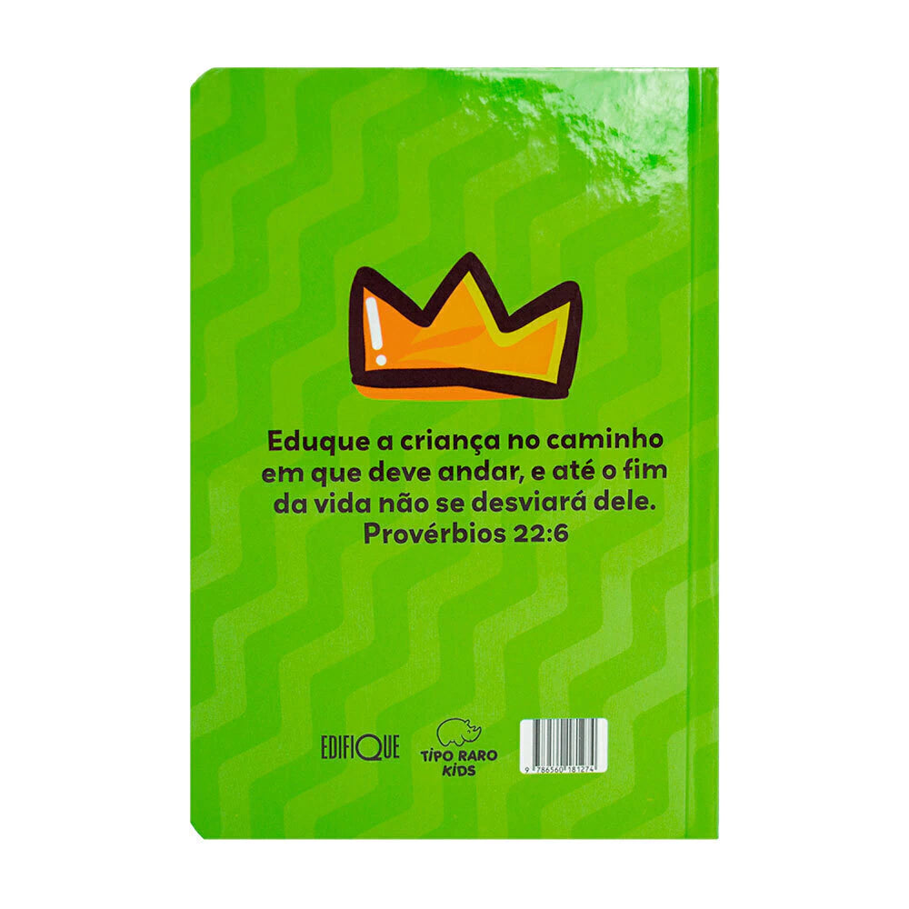 BÍBLIA SAGRADA INFANTIL NTLH - CRESCENDO COM CRISTO - CAPA DURA VERDE CLARO