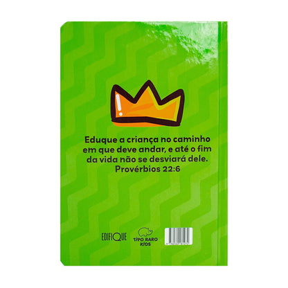 BÍBLIA SAGRADA INFANTIL NTLH - CRESCENDO COM CRISTO - CAPA DURA VERDE CLARO