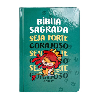 BÍBLIA SAGRADA INFANTIL NTLH | CAPA DURA SEJA FORTE E CORAJOSO