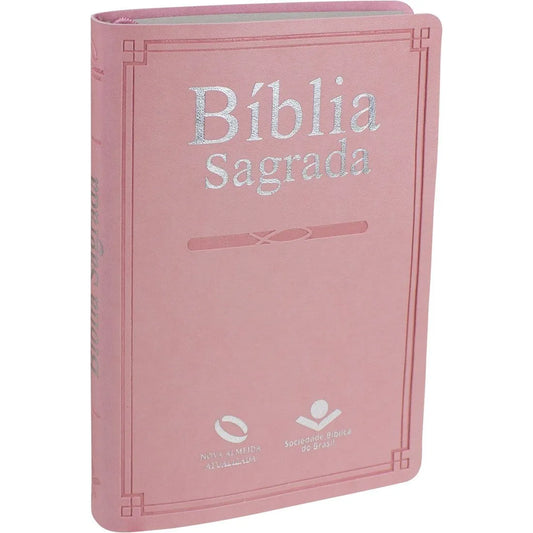 BÍBLIA SAGRADA NAA SLIM - ROSA