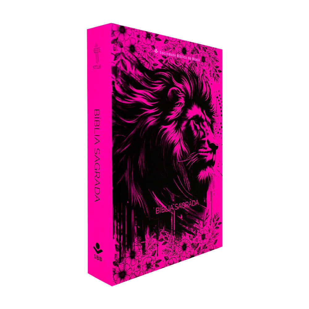 BÍBLIA SAGRADA SEMEAR NTLH - CAPA DURA LEÃO PINK
