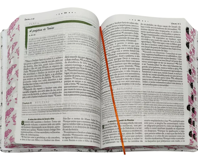 BÍBLIA DA MULHER DE DEUS | ARC | HARPA PENTECOSTAL | LETRA GRANDE | CAPA DURA FLORES LILÁS