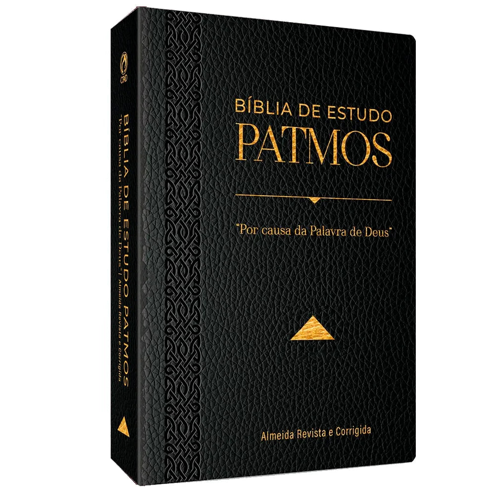 BÍBLIA DE ESTUDO PATMOS | ARC | LUXO PRETA