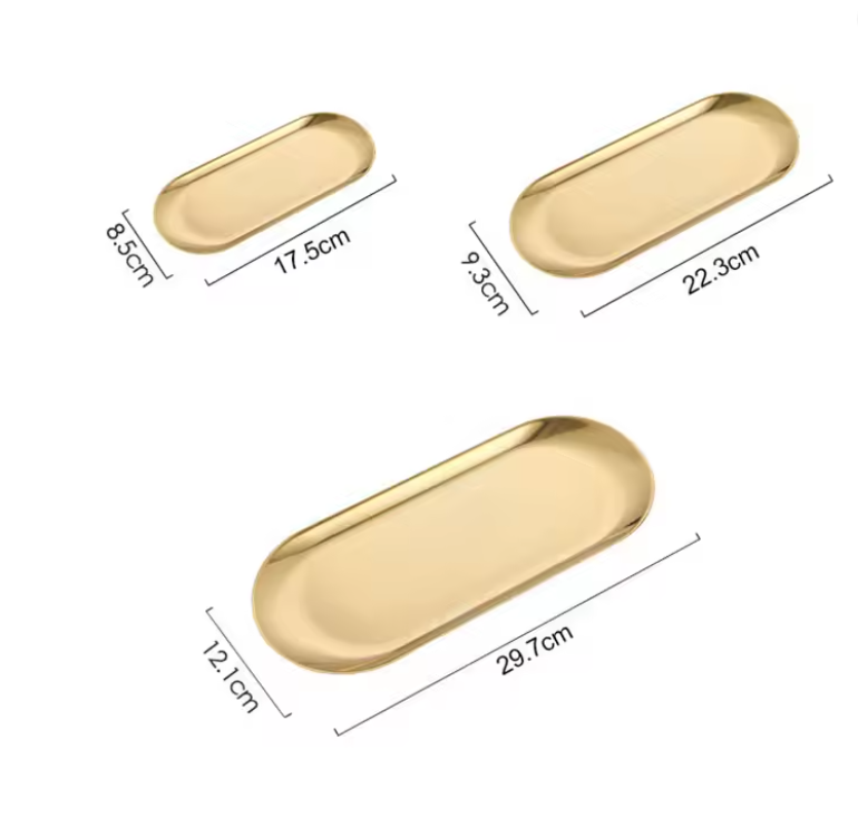 KIT DE BANDEJAS OVAIS GOLD