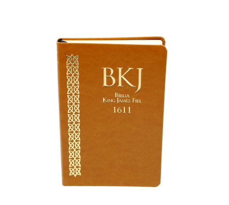 BIBLIA KING JAMES FIEL 1611 ULTRA FINA - CASTANHO CLARO