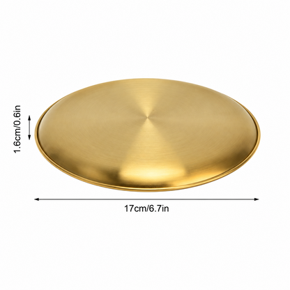 Bandeja redonda Gold 23cm