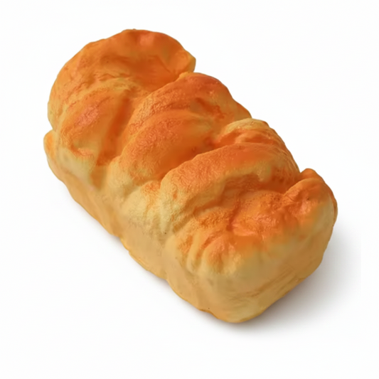 MINI PÃO BRIOCHE ARTIFICIAL DECORATIVO – MESA DE SANTA CEIA (5CM X 10CM)