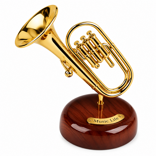 CAIXA DE MÚSICA CRIATIVA BOMBARDINO-MINI INSTRUMENTOS COM ACABAMENTO ELEGANTE
