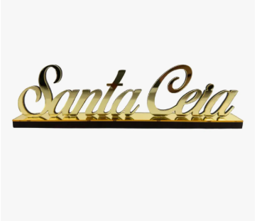Palavra Santa Ceia em acrílico, decoração para celebrações