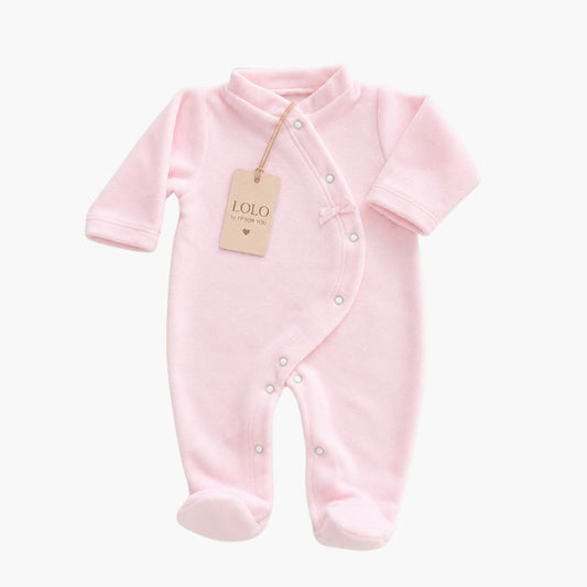 BABYGROW DE VELUDO ROSA BEBÉ