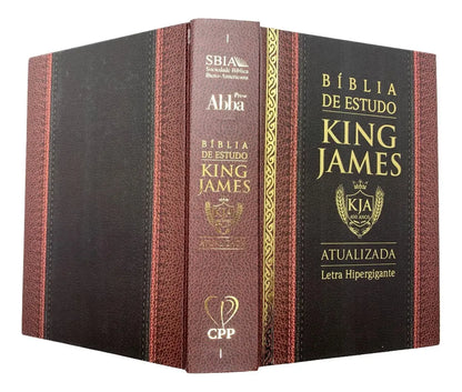 BÍBLIA DE ESTUDO KING JAMES HIPERGIGANTE FULL COLOR CAPA DURA