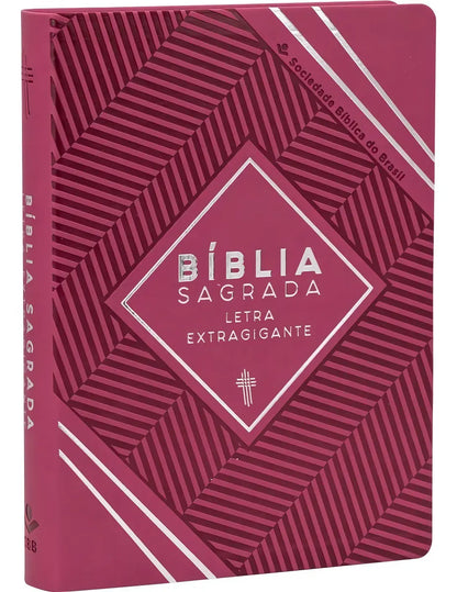 BÍBLIA SAGRADA NTLH LETRA EXTRAGIGANTE – CAPA LUXO SINTÉTICA PINK