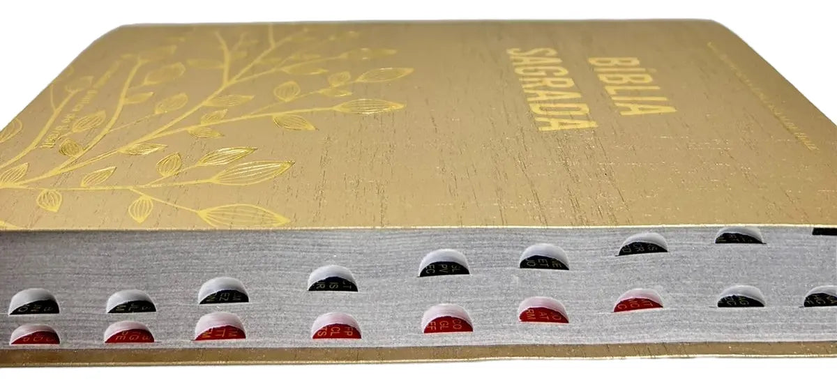 BÍBLIA SAGRADA NTLH SÉRIE CRISTAL – CAPA DOURADA COM ÍNDICE LATERAL