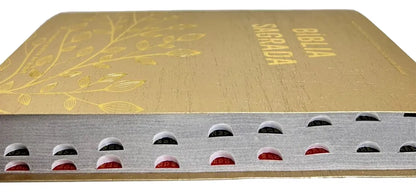 BÍBLIA SAGRADA NTLH SÉRIE CRISTAL – CAPA DOURADA COM ÍNDICE LATERAL