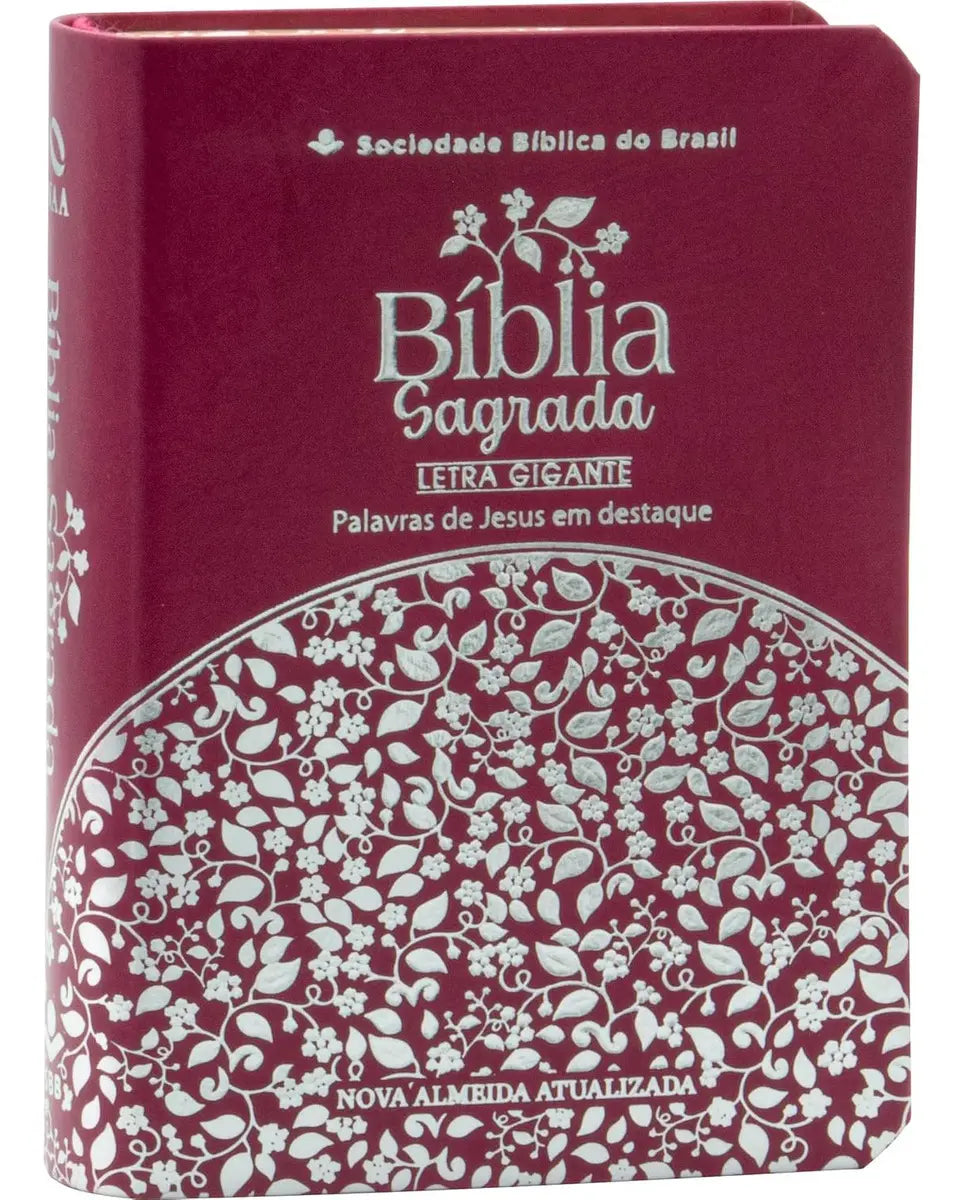 BÍBLIA SAGRADA NAA PEQUENA LETRA GIGANTE – COURO SINTÉTICO PINK