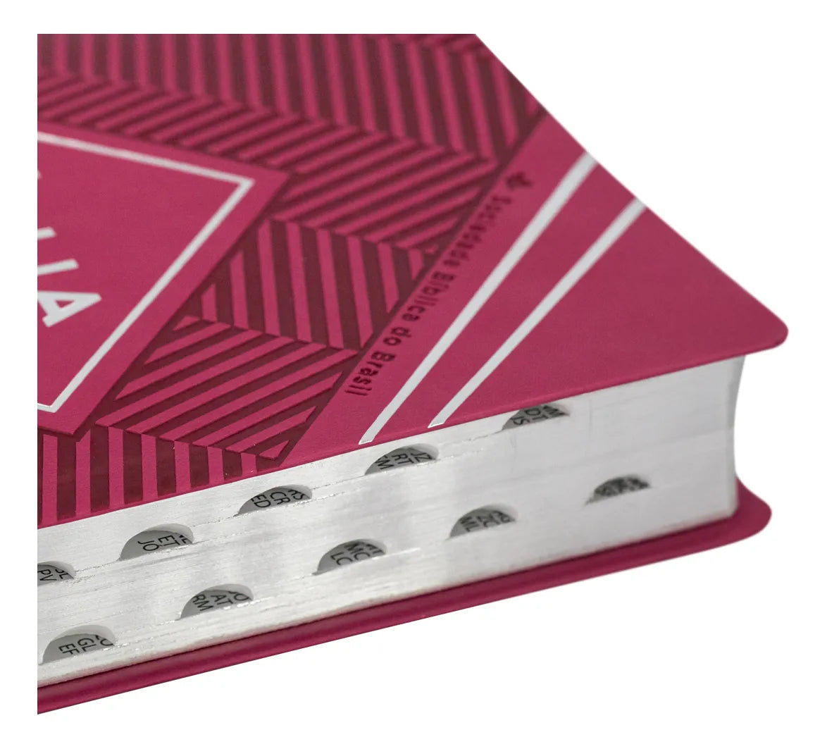 BÍBLIA SAGRADA NTLH LETRA EXTRAGIGANTE – CAPA LUXO SINTÉTICA PINK