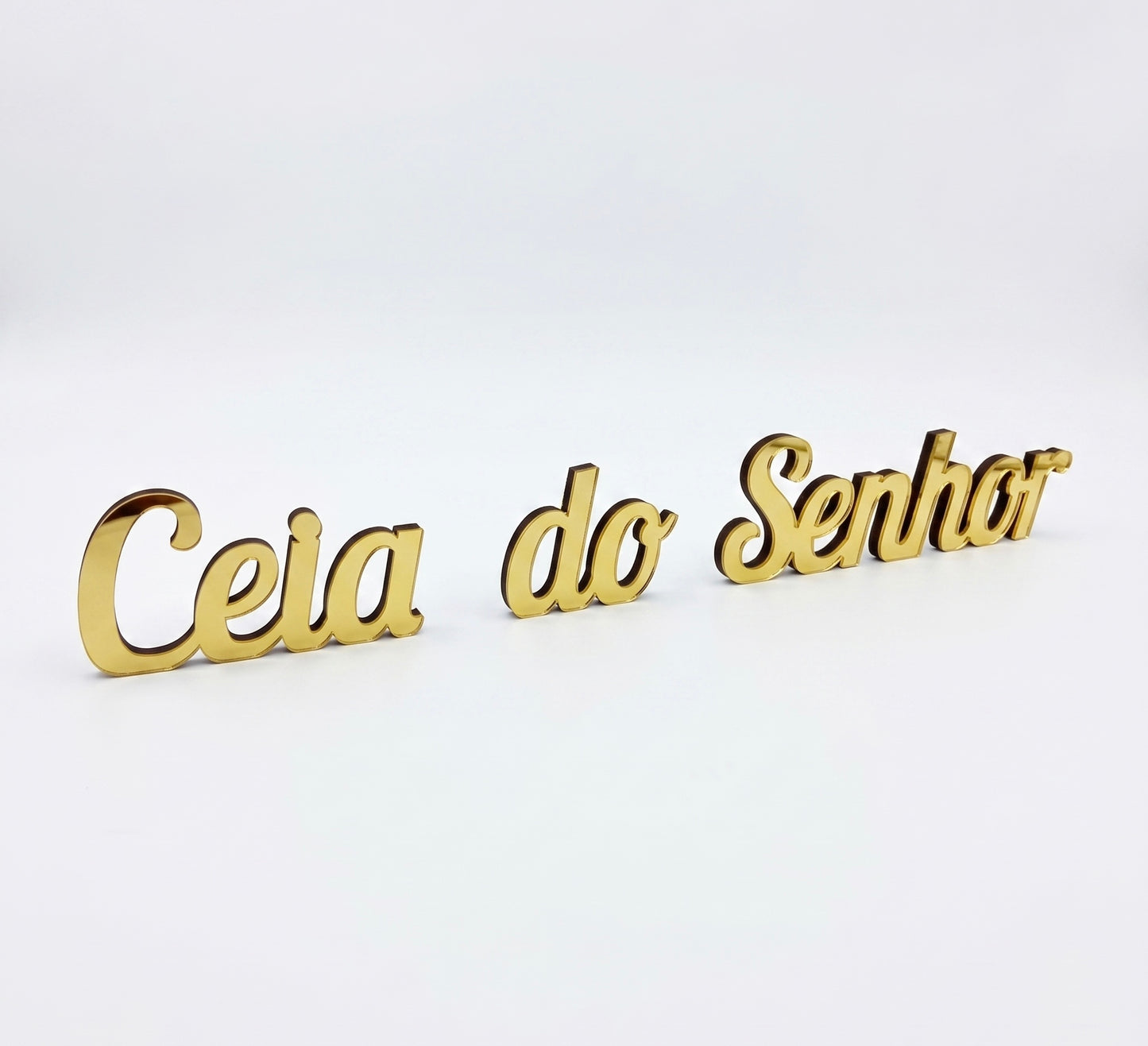 PLACA CEIA DO SENHOR ACRÍLICO 50X10CM