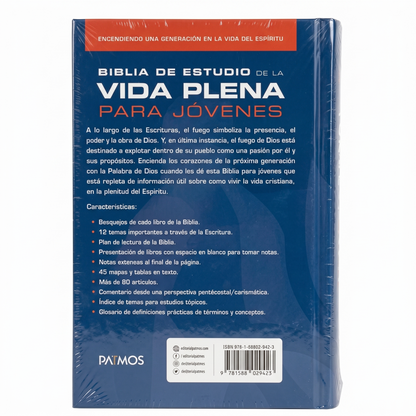 BÍBLIA DE ESTUDO VIDA PLENA PARA JOVENS (ESPANHOL)