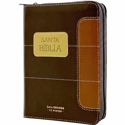 BÍBLIA RVR 1960 PORTÁTIL CAFÉ PUNTEADO: ESTILO CASUAL E ALTA PERFORMANCE