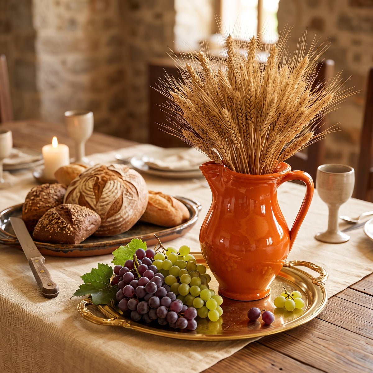 JARRO DE ARGILA TRADICIONAL PORTUGUÊS 1L PARA A MESA DE CEIA