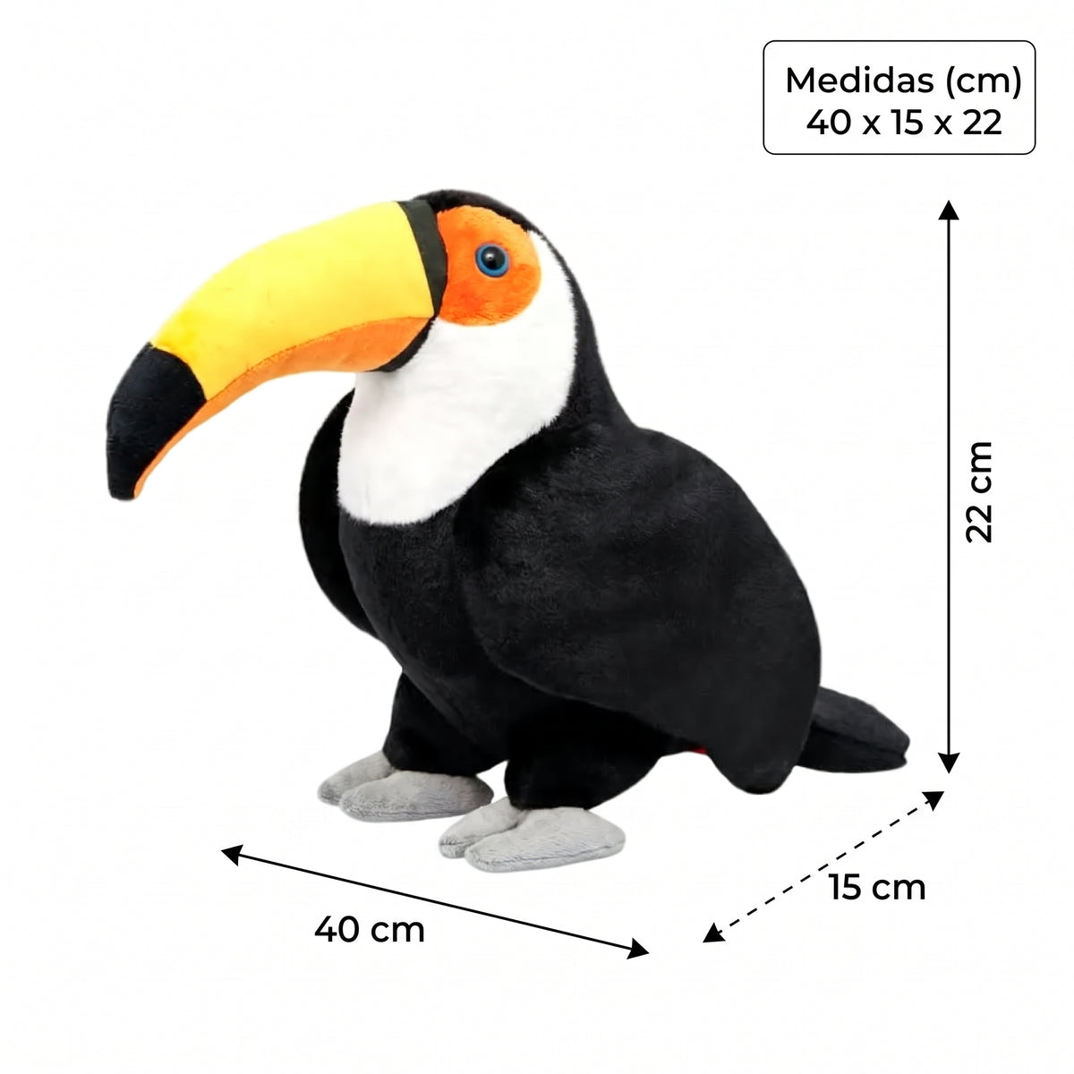 Peluche Tucano – Coleção All About Nature