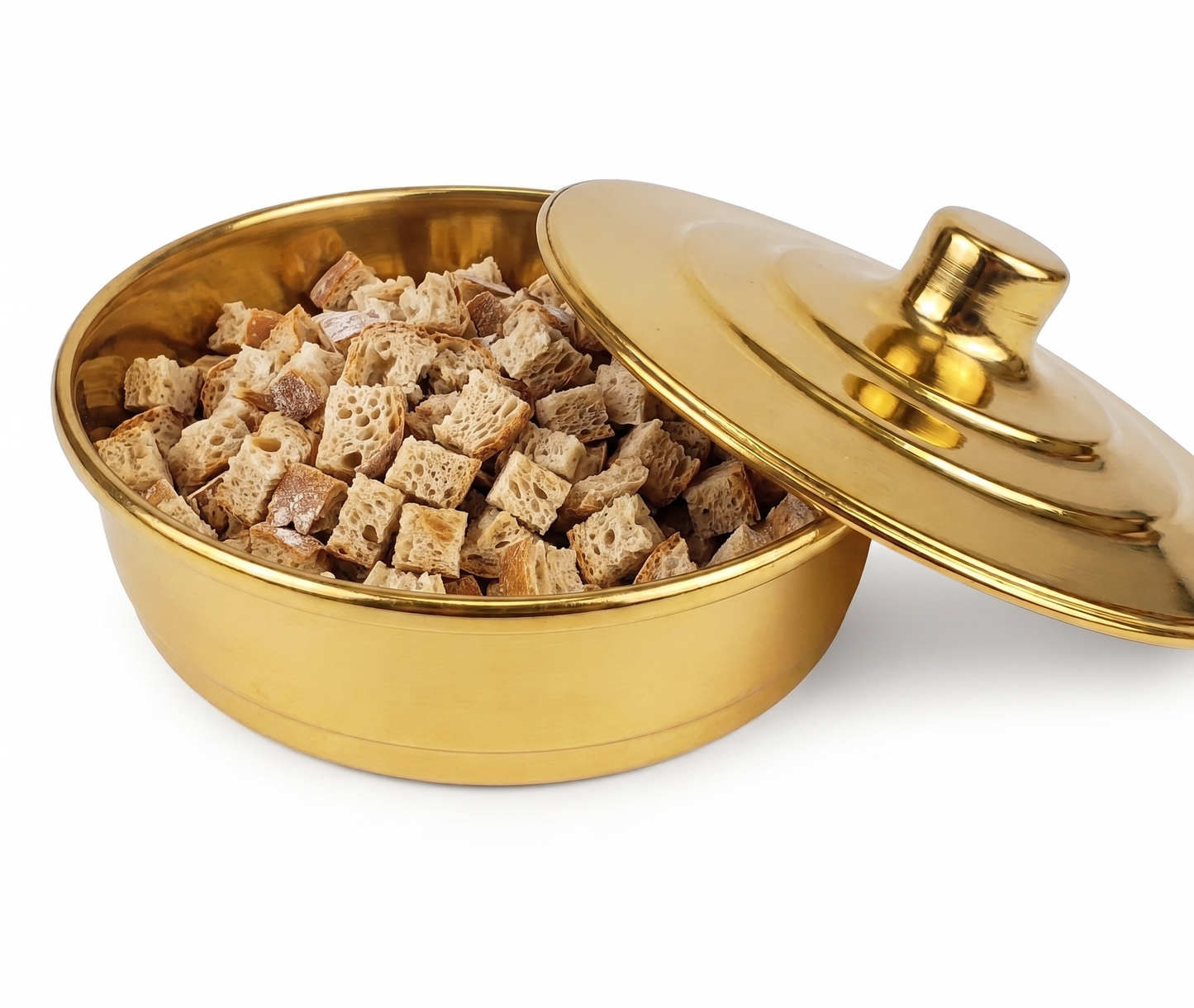 Golden Aluminum Bread Tray