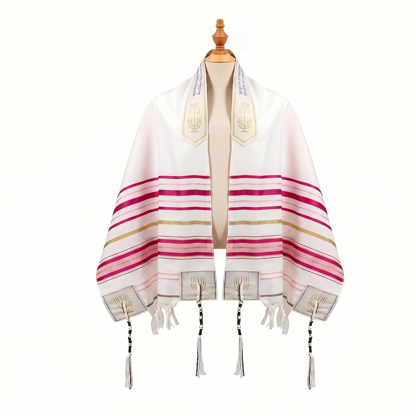 Jewish Tallit - Pink